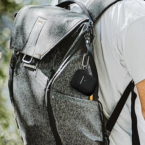 Miniatura 4 de Funda para AirPods, viene con kit de limpieza, funda protectora de silicona suave con hebilla para mujeres y hombres, compatible con Apple AirPods