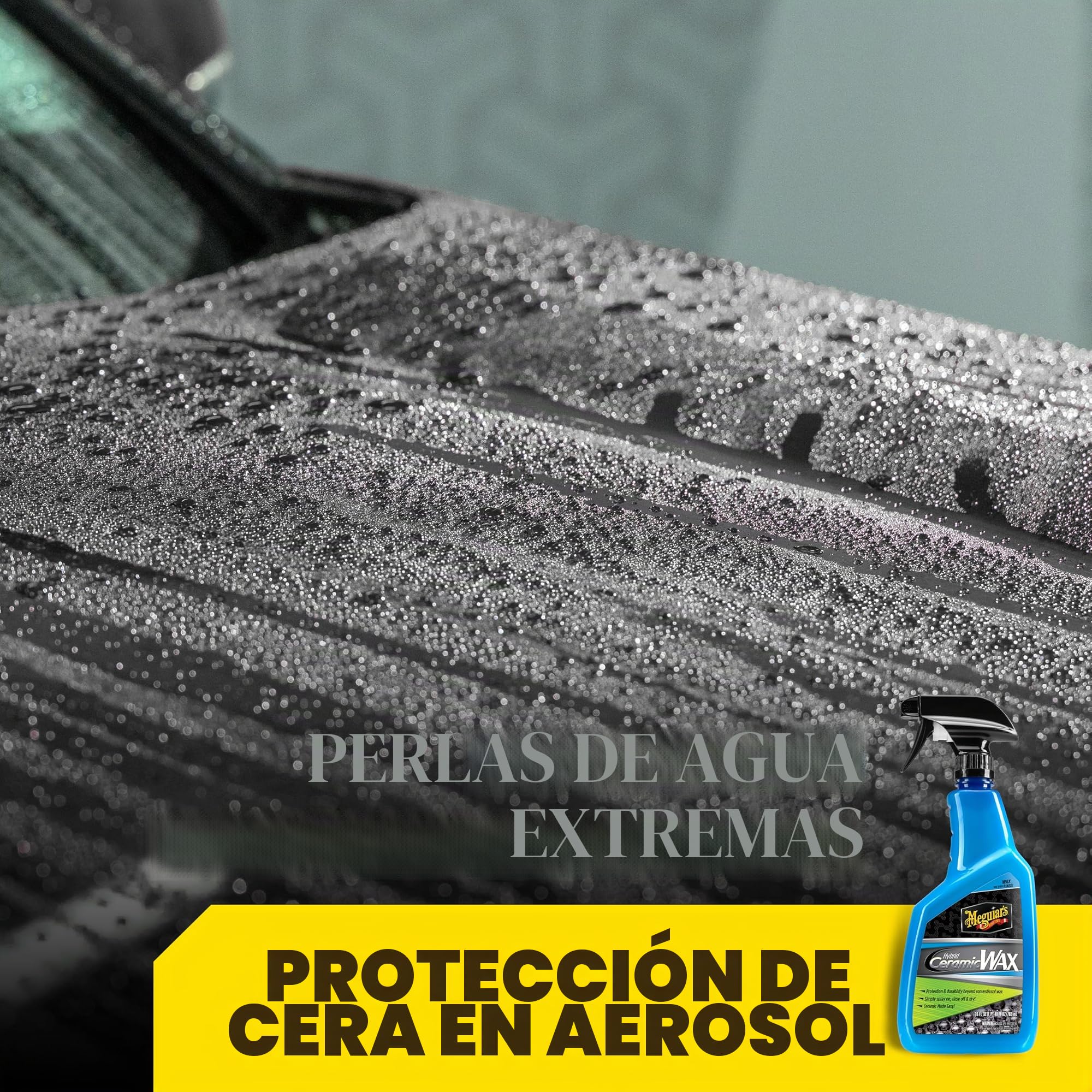 Meguiar's G190526 Hybrid Ceramic Wax - Cera Híbrida Cerámica en Spray, 768 ml.