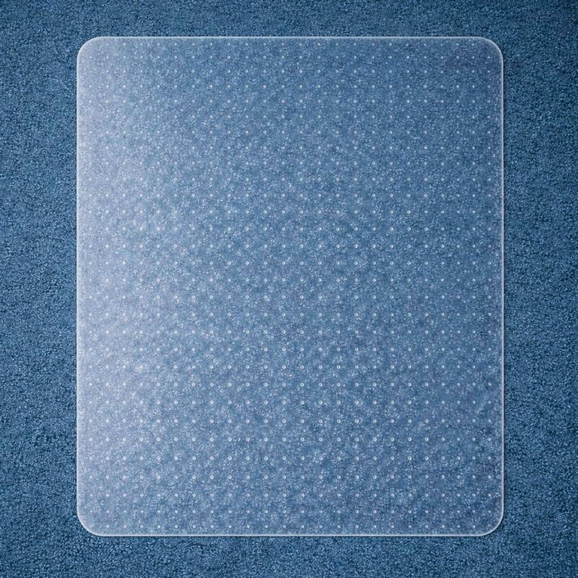 Marvelux Bodenschutzmatte Bürostühle für Teppichboden 90 x 120 cm, Transparente PVC Stuhlmatte, Teppichschutzmatte für Gamingstuhl und unter Schreibtischen, rutschfest, ergonomisch & strapazierfähig