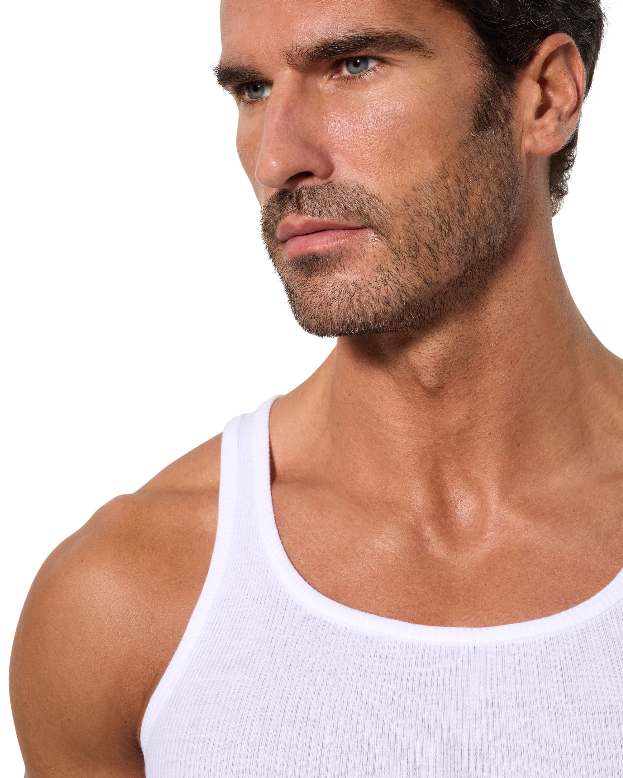 Abanderado Pack Camiseta de Tirantes de algodón 100% canalé Ocean Hombre x3