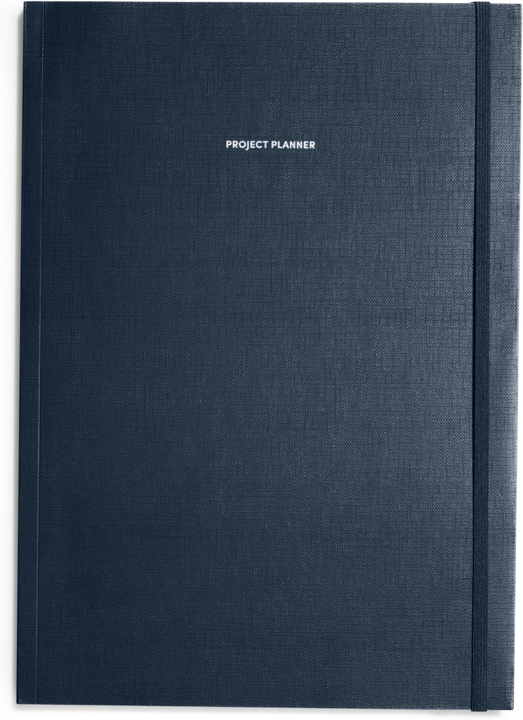 POKETO – Hardcover Project Planner - 11.9" x 8.4" - Undated - Weekly, Monthly & Yearly Notebook - Daily Planner - Note Taking - Eco-Friendly Journal - Home, School & Office Supplies - Midnight