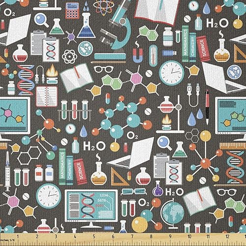 Miniatura 47 de Lunarable Tela suculenta de The Yard, flores en acuarela estilo pintura coloridas flores de primavera tema de jardinería, tela de microfibra