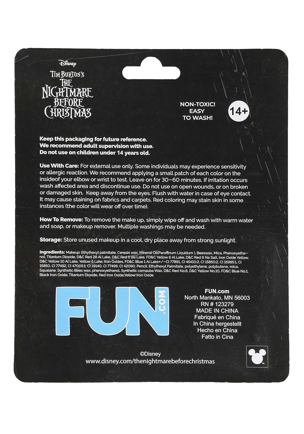 Disney Nightmare Before Christmas Sally Makeup Kit | Disney Accessories Standard