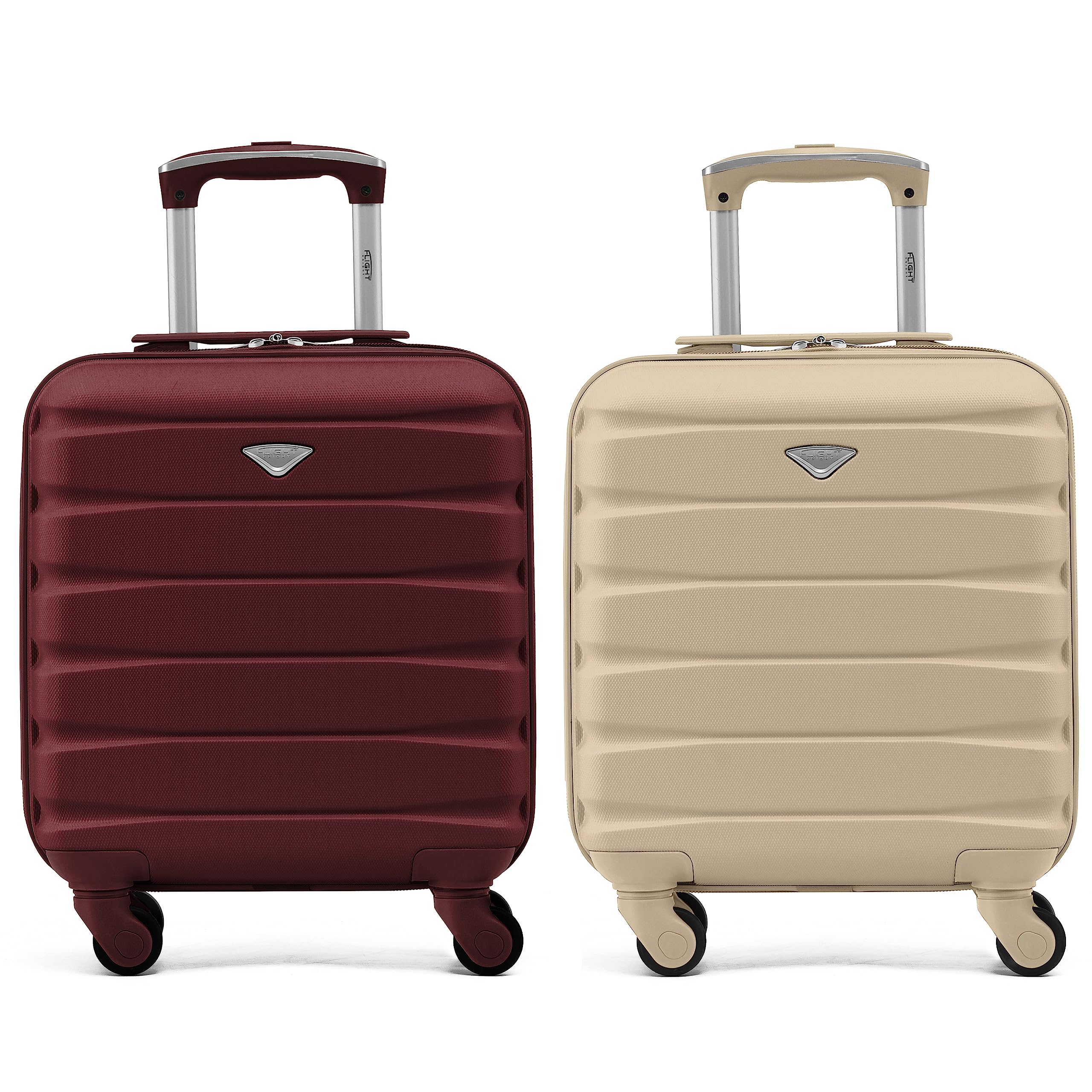 Flight Knight Suitcase Set of 2 Lightweight 4 Wheel ABS Hard Case Cabin Carry On Hand Luggage Approved for Over 100 Airlines Including easyJet, British Airways, Ryanair & Many More 55x35x20cm — view 45