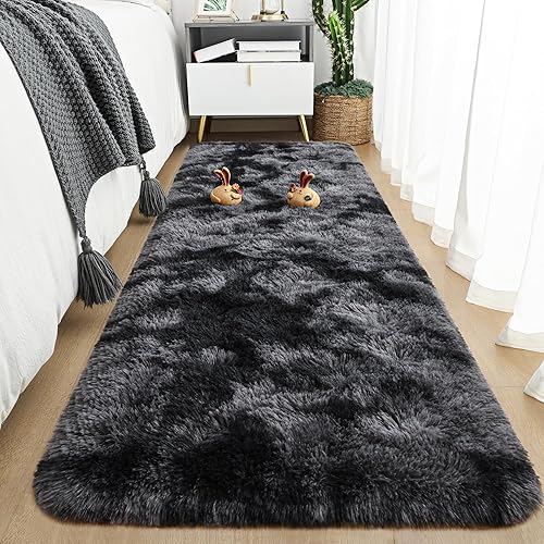 Miniatura 224 de Tepook - Alfombra súper suave y peluda para dormitorio, alfombras modernas peludas para niños para sala de estar, alfombra de felpa
