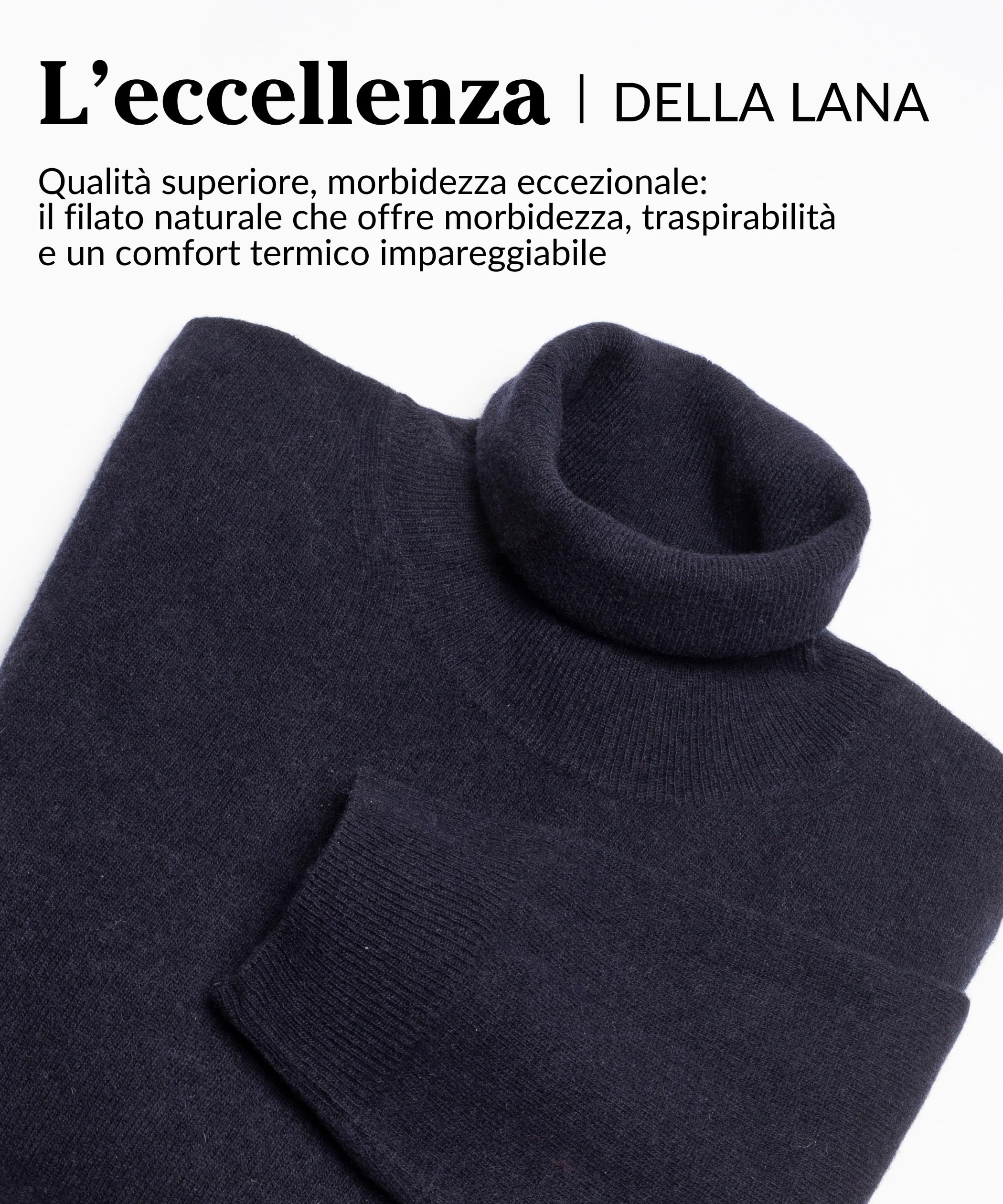 Cuello alto para hombre 100% Lana Fineza 12 - Suéter de Cuello Alto Hombre, Elegancia y Comodidad Perfecto para Cualquier Ocasión - Prenda Versátil y Elegante