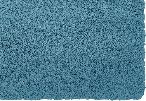 Miniatura 4 de Mejor las tendenciasPan, Ultramar Micro Alfombrilla de baño de felpa, 17" x 24," Teal