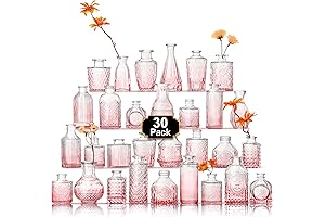 Elegant Pink Glass Vases for Flowers