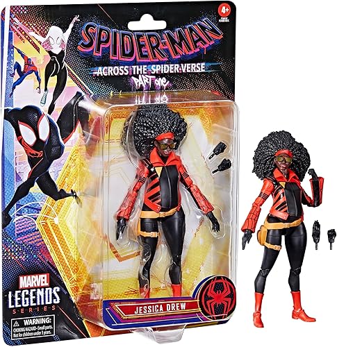 Marvel Legends Spider-Man Across The Spider-Verse - Figura de acción de Spider-Woman de 6 pulgadas estándar