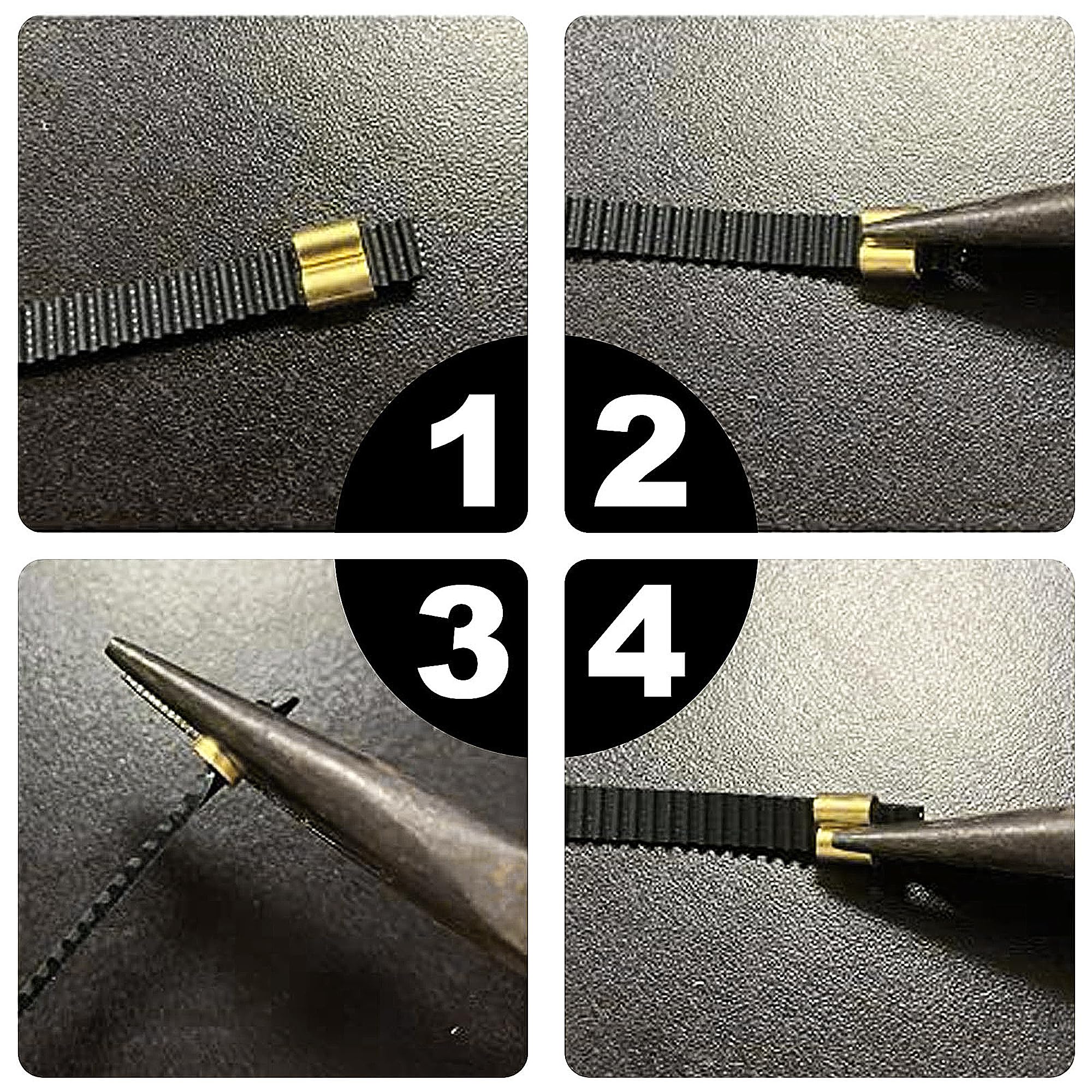 Pasek zębaty 5 m, otwarty pasek zębaty GT2 6 mm, pasek 2GT z 6 miedzianymi tullejkami do Creality Ender 3, Ender 3 V2, Ender 3 Pro, seria Ender 5, seria CR-10, do Anycubic Kobra 2 Kobra Max CNC
