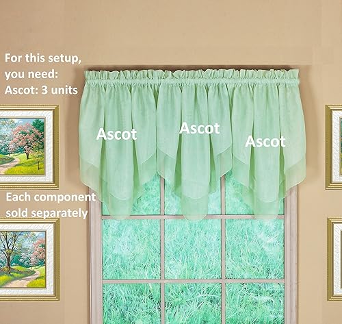 Vista 263 de Today's Curtain - Cortina Emelia de gasa original, panel de 84 pulgadas, negro, 60 pulgadas de ancho x 84 pulgadas de largo