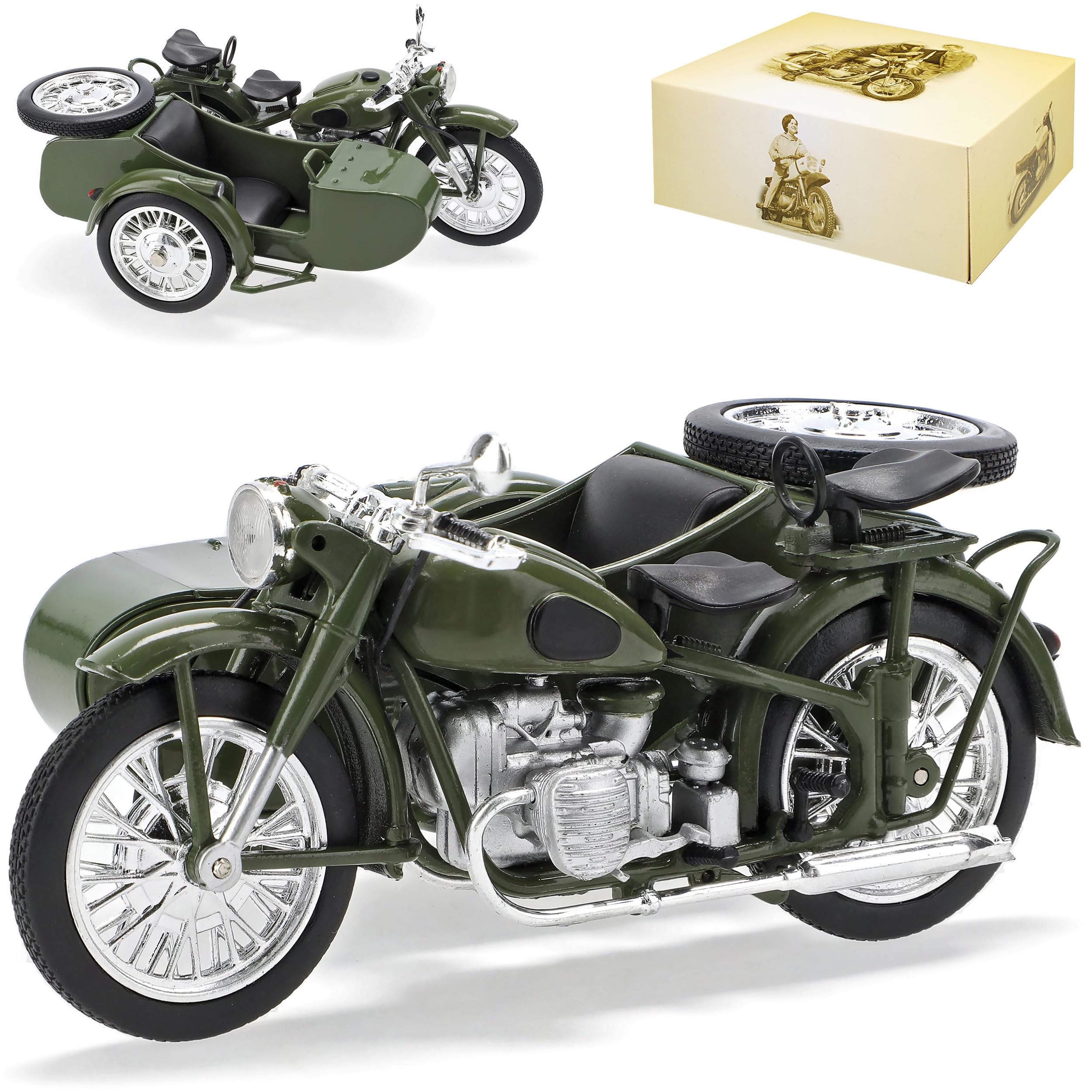 SYYANFEI Mini Alloy Motorrad Model 1:10 Für Ural M Produktbild-Vorschau 3