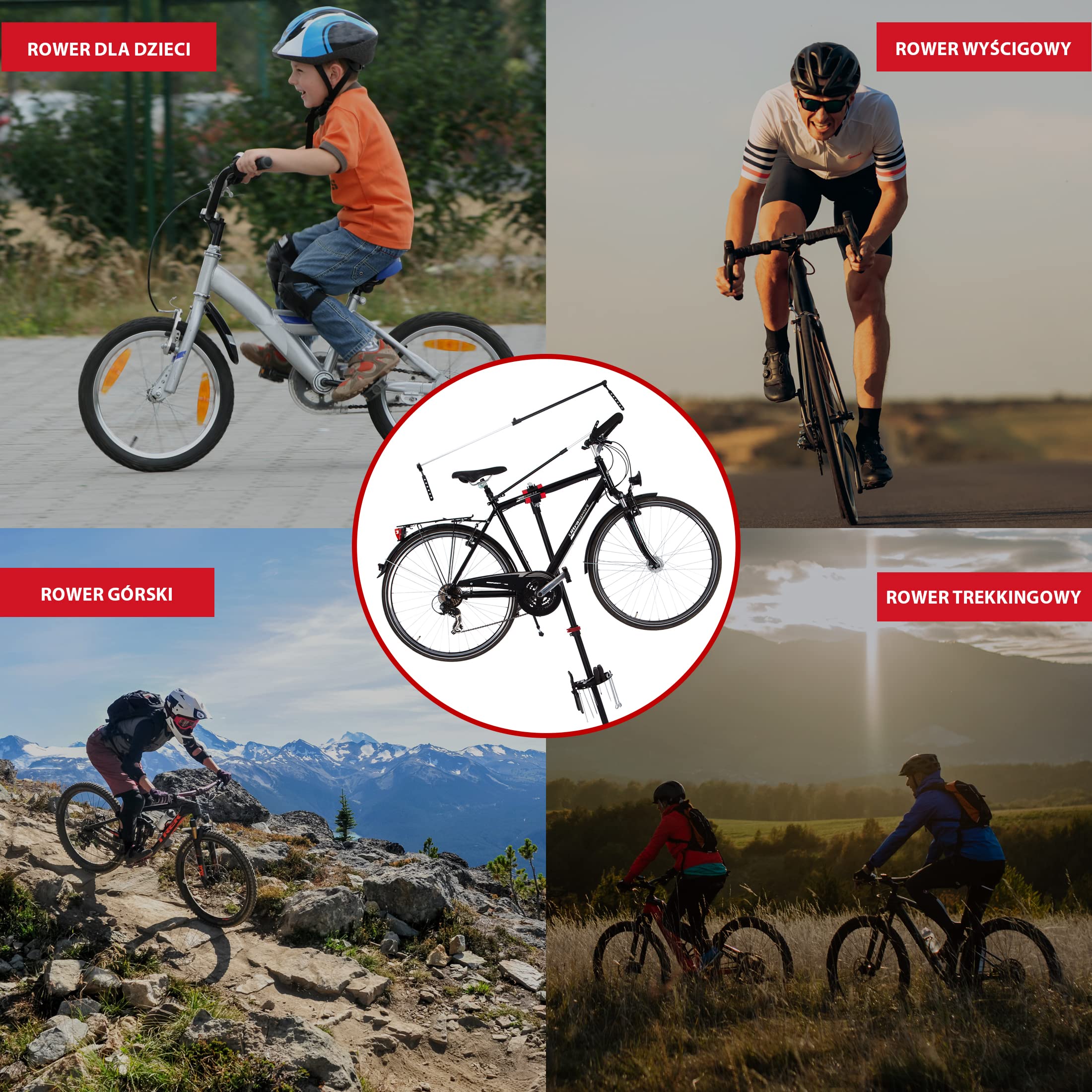 Ultrasport Stojak Montażowy Rowerów, stabilny stojak montażowy rowerów, prac naprawczych wszystkich modelach rowerów, przyjazny lakieru klucz Szybka blokada, magnetyczna tacka narzędzia, max. 30 kg