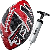Vista 16 de Franklin Sports NFL Team Footballs - Rubber Youth Mini Balls for All Teams - Kids 8.5" Football + Air Pump Sets - Official NFL Licensed