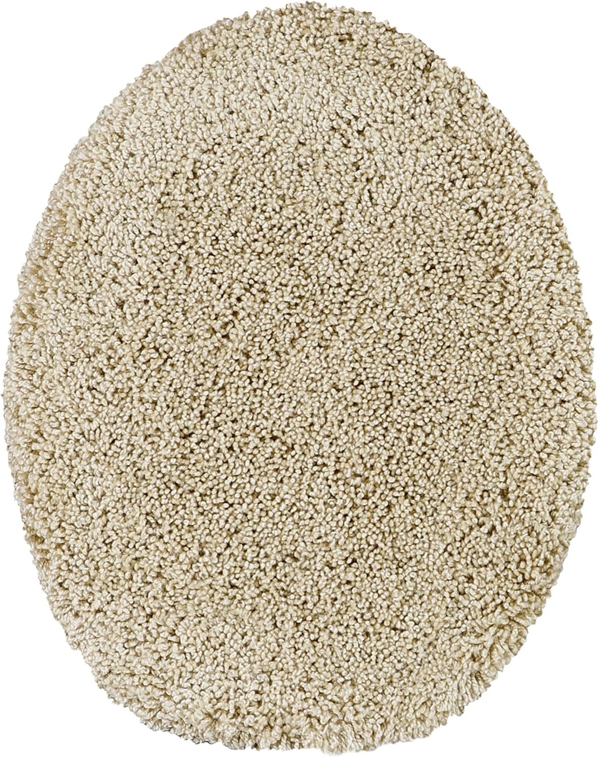Maples Rugs Softec Non Slip Washable & Quick Dry Elongated Toilet Seat Lid Cover [Made in USA], Beige