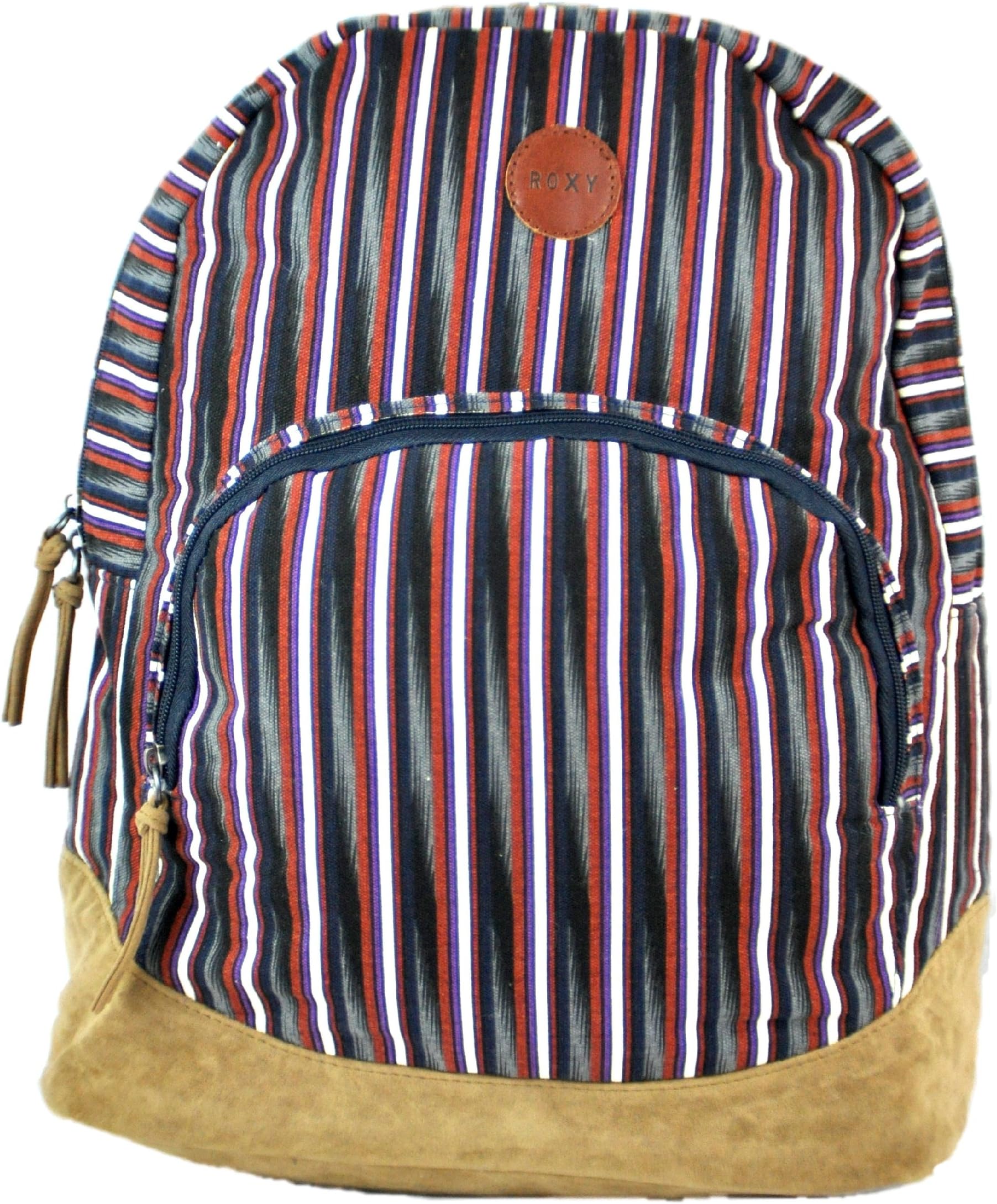 Roxy Womens Bombora Backpack Red Black Stripes