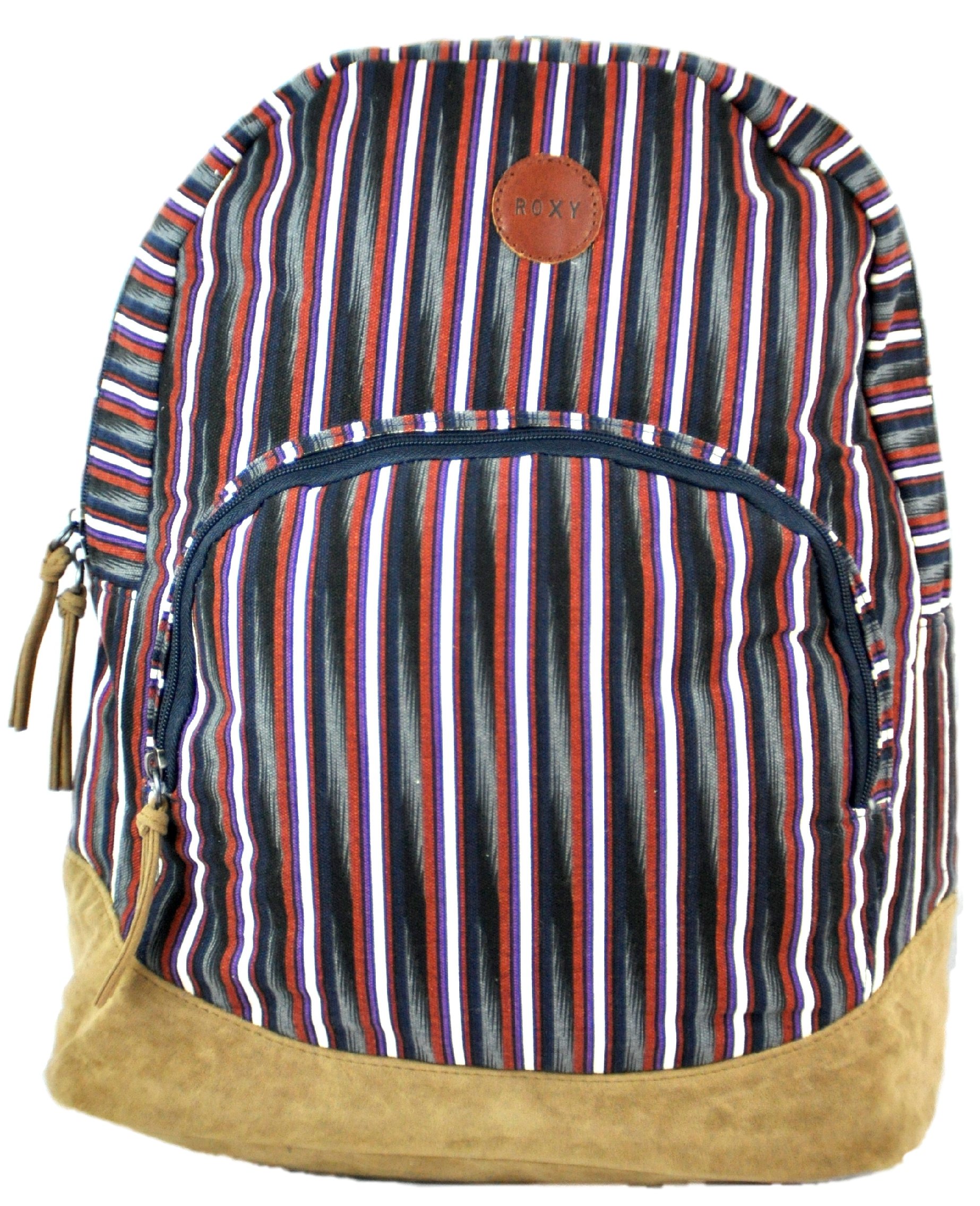 Roxy Womens Bombora Backpack Red Black Stripes
