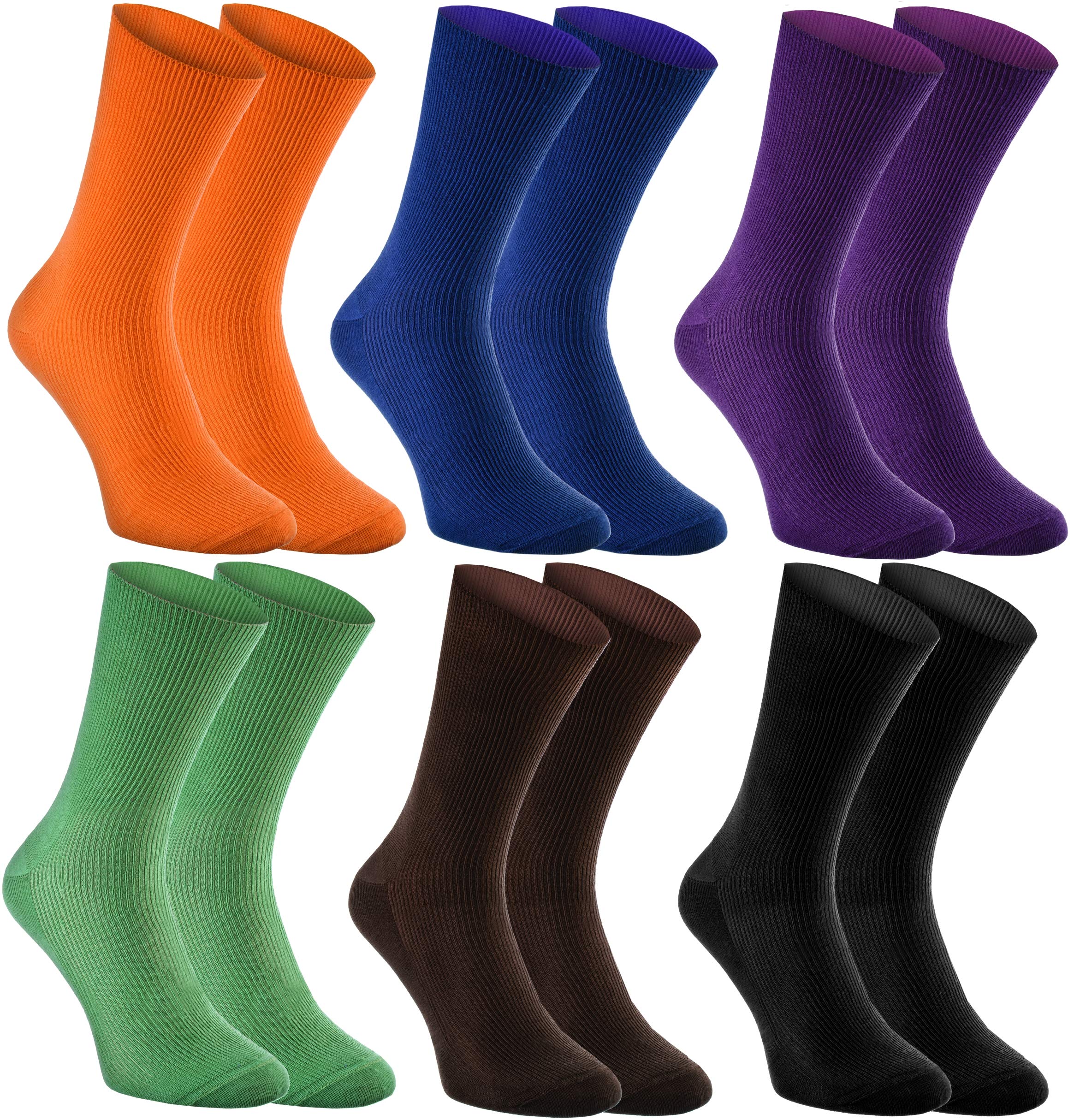 Rainbow SocksWomen Men Antibacterial Diabetic Non Elastic Loose Socks