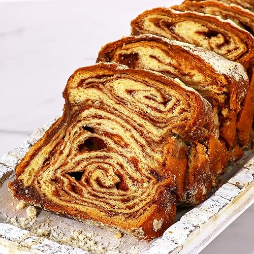 Miniatura 5 de Pan de canela  Pastel de canela Babka  Pan Babka  Sin lácteos, nueces y soja  Fresco y delicioso  Panadería Stern's de 16 onzas