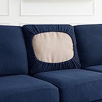 Vista 269 de CHUN YI - Funda elástica para sofá (7 piezas), funda para sofá de 3 plazas con tres respaldos y cojines separados con banda elástica, tela jacquard