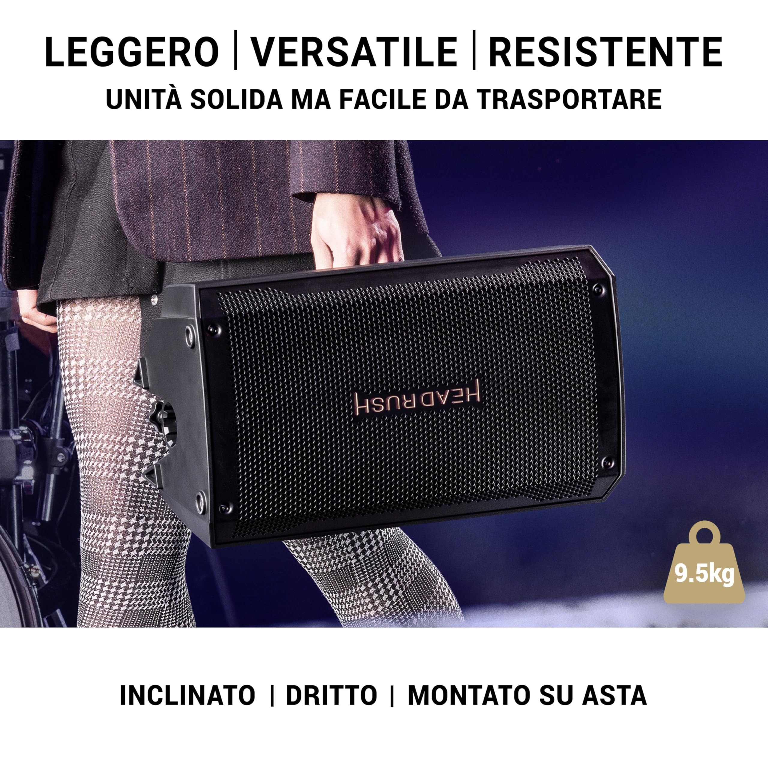HeadRush Core e FRFR108 MK2 - Pedaliera multieffetto e amp-modeler per chitarra e voce, e 8-inch ampli da 2000W per chitarra e basso con Bluetooth