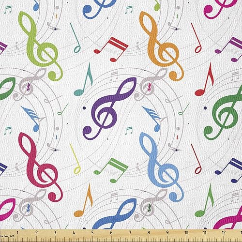 Miniatura 144 de Tela de panda Lunarable de The Yard, diseño de oso asiático con dibujos animados comiendo hojas y ramas, animal silvestre, tela decorativa para