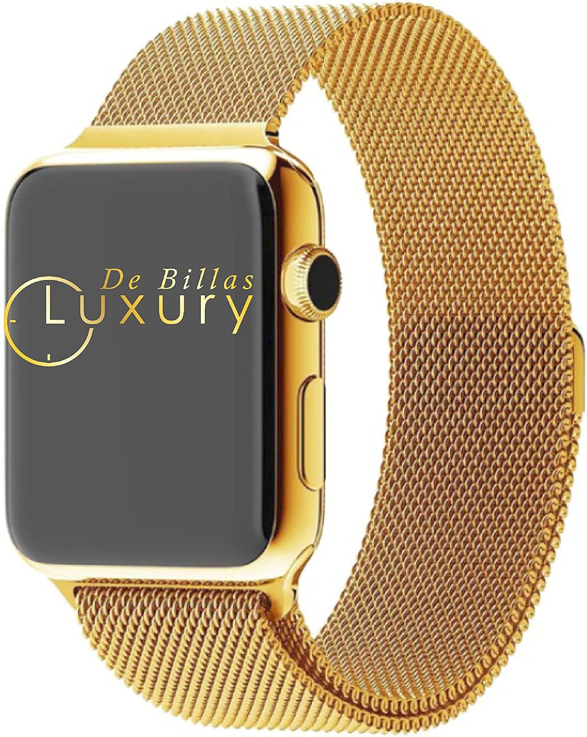 24K Gold 42MM Apple Watch Series 3 with Gold Milanese Loop Band GPS+LTE :  Amazon.es: Electrónica