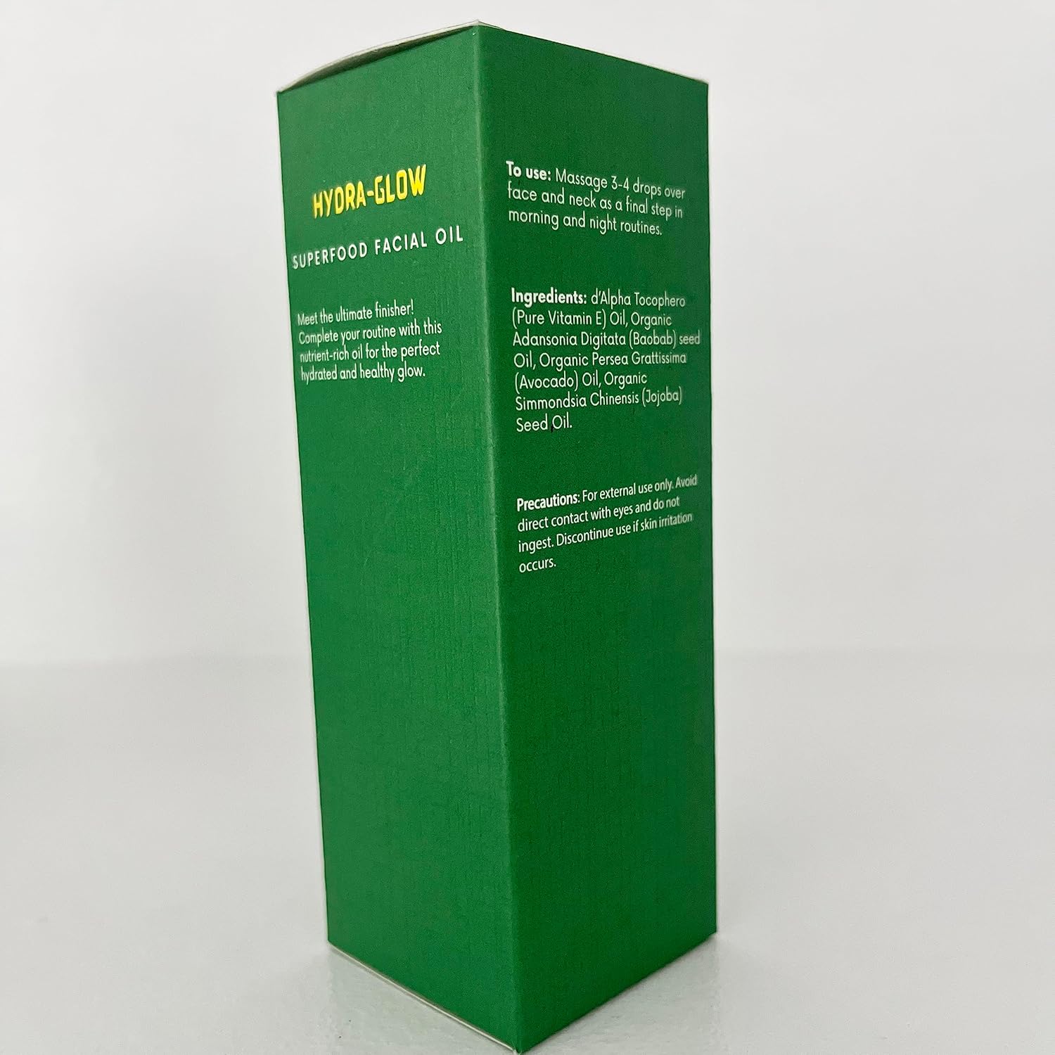 Hydra-Glow Superfood Facial Oil | Skin-Smoothening, Nutrient- Rich, Fragrance-free, Lightweight | Vitamin E, Baobab, Avocado and Jojoba Oils | Day and Night oil | 1 oz - Image 4