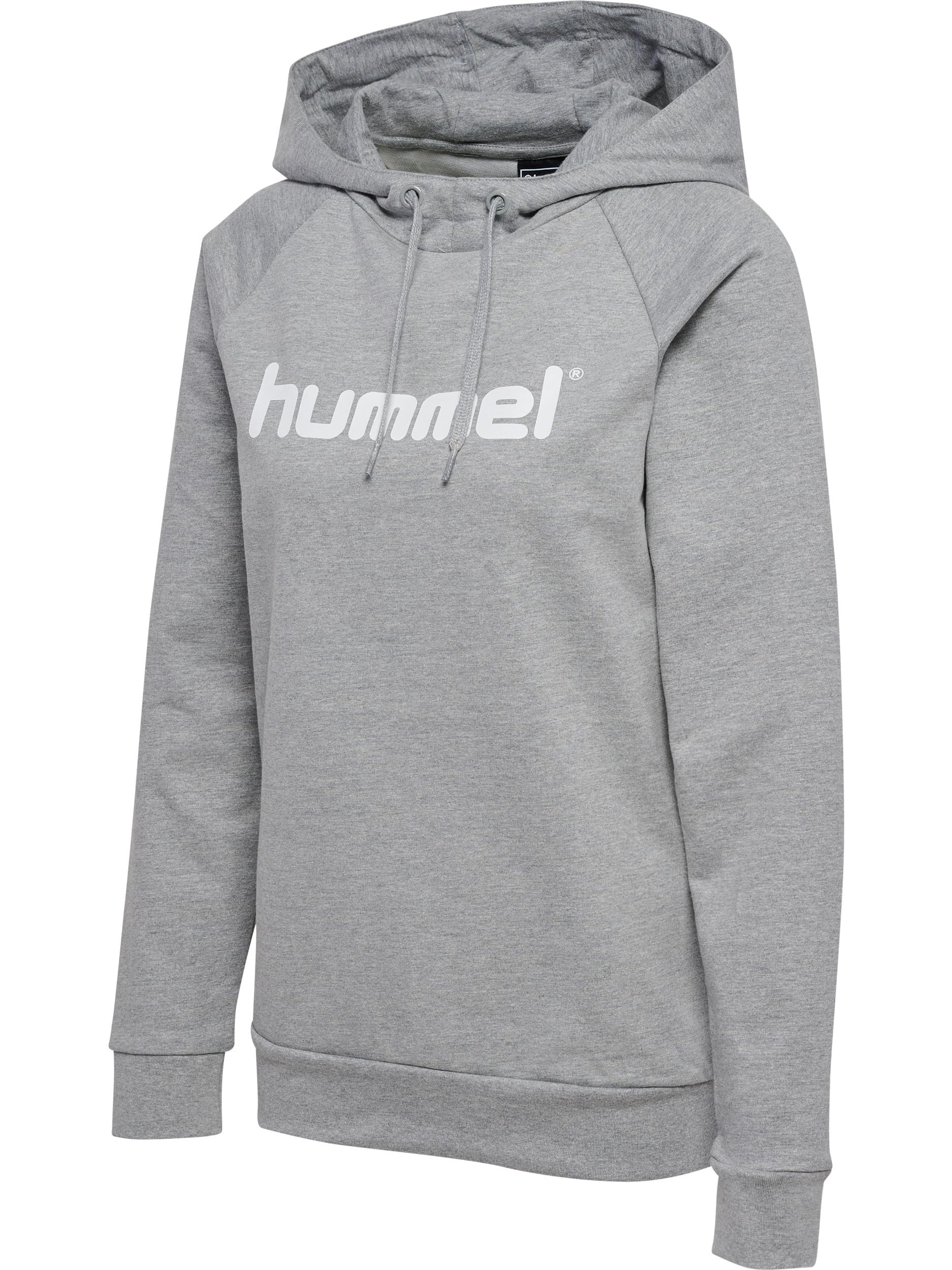 hummel Hmlgo Cotton Logo Women's Hoodie, womens, Hooded Sweatshirt, 203517-2006, grey melange, S
