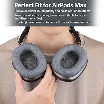 Ear Cushions Compatible with AirPods Max, Midnight
