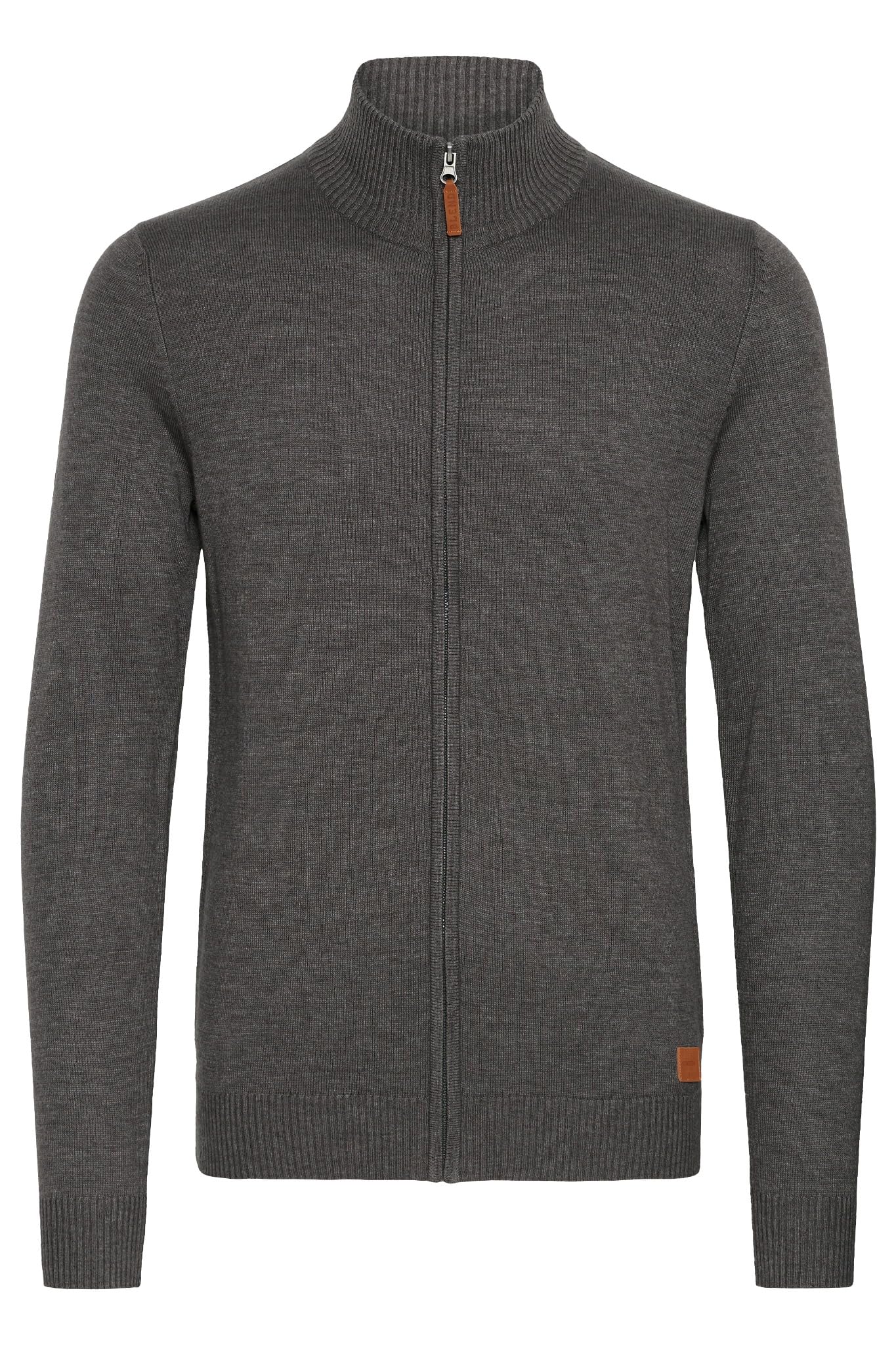 Blend BHNorman Herren Strickjacke Cardigan Feinstrick Pullover mit Stehkragen Reißverschluss Rippbündchen Baumwollmischung Regular fit