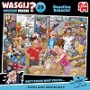 Wasgij Mystery 29, Donation Debacle - Unique 1000 Piece Jigsaw Puzzle for Adults - Colourful, Puzzling, Challenging & Brainteasing Adult Jigsaws - 100% Recycled Cardboard 1000Pc Puzzles - Jumbo
