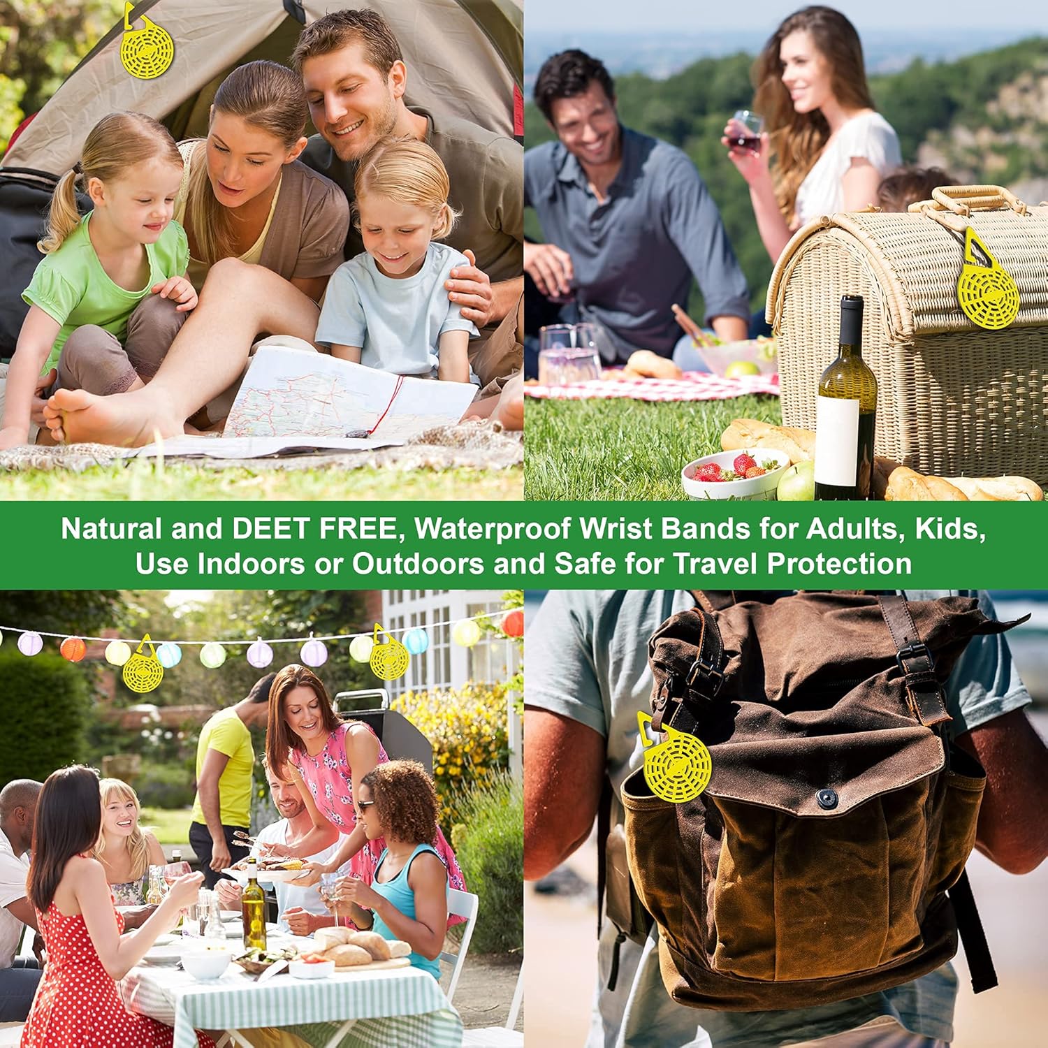 Superband Insect Repelling Hanging Mosquito Eliminator - DEET Free - (10 Pack) : Health & Household