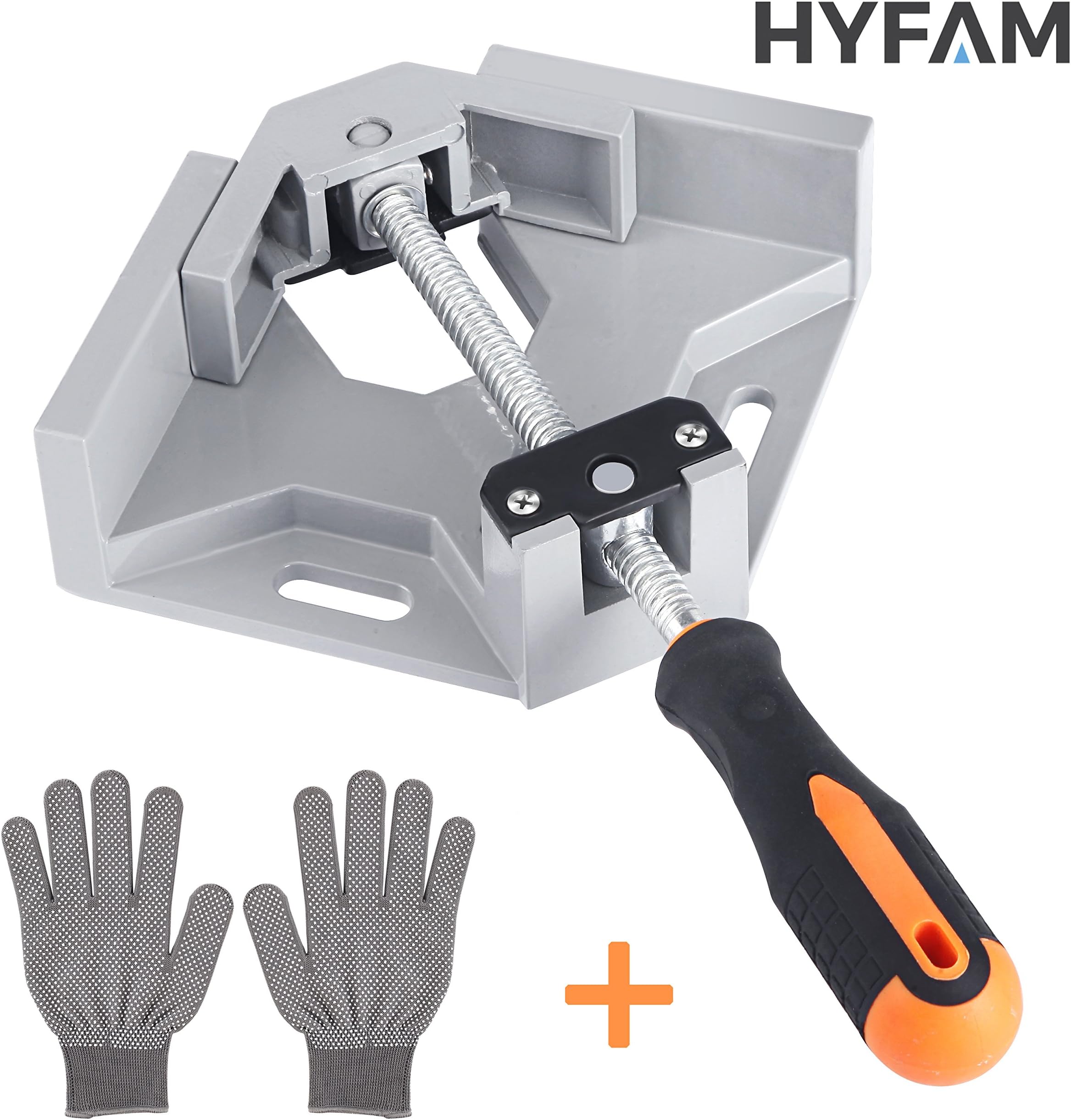 HYFAM Right Angle Clamp Corner Clamp 90 Degree Angle Corner Vise Jig for Woodworking Welding Doweling Aquarium Cabinet Frame Water Tank