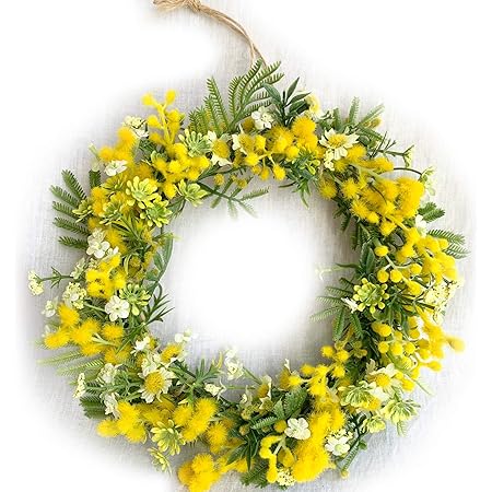 最新デザインの 10ミモザスワッグ ワイヤープランツリース Mimosa 21 フラワー ガーデン Www Newsdemon Com