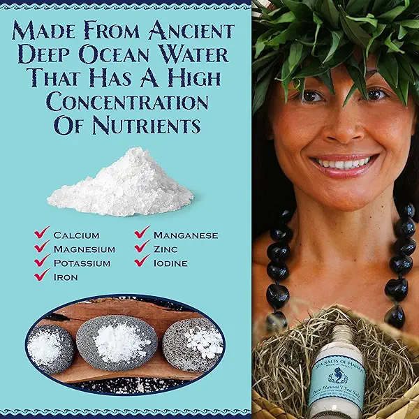 Sea Salts Of Hawaii Pure Kona Deep Sea Salt Hawaiian Sea Salt, 3.5 Ounce Bottle - Made in Hawaii 5