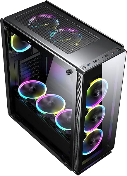 Sahara Gaming P35 C500B ATX Black Tempered Glasses gaming case - 3