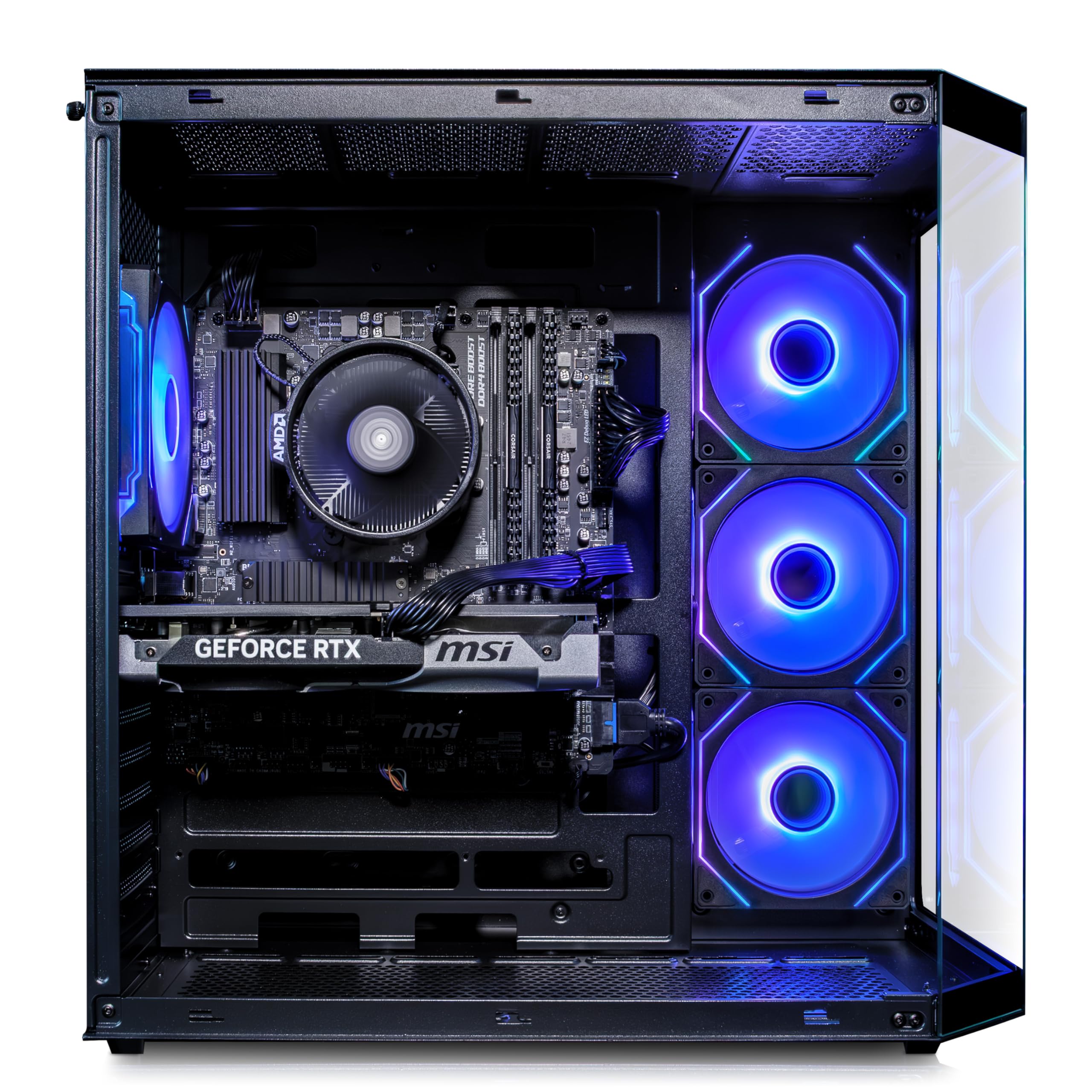 ADMI Gaming PC, AMD Ryzen 5 7600, NVIDIA RTX 5060 8GB GDDR7, 16GB DDR5, 1TB NVMe, WiFi, Edge RGB Case (Black), No Operating System — view 2