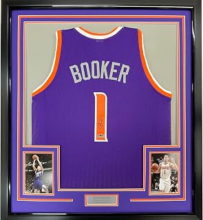 Framed Facsimile Autographed Devin Booker Jersey