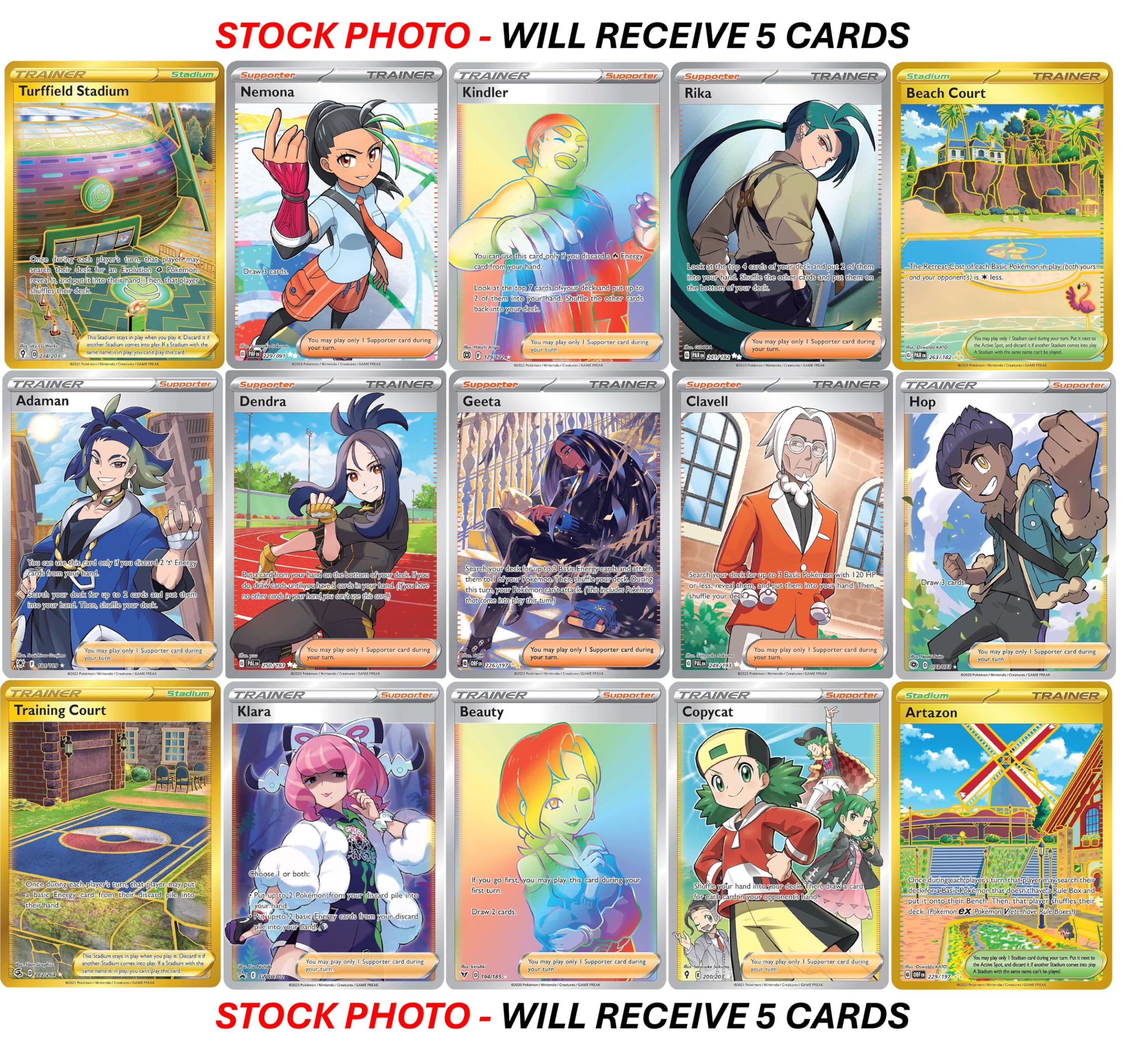 pokemon trainer full art cards Amazon.com: Pokemon 5 Full Art Trainer Card Lot - X1 Secret Rare, X4 Full  Art Etched Cards
