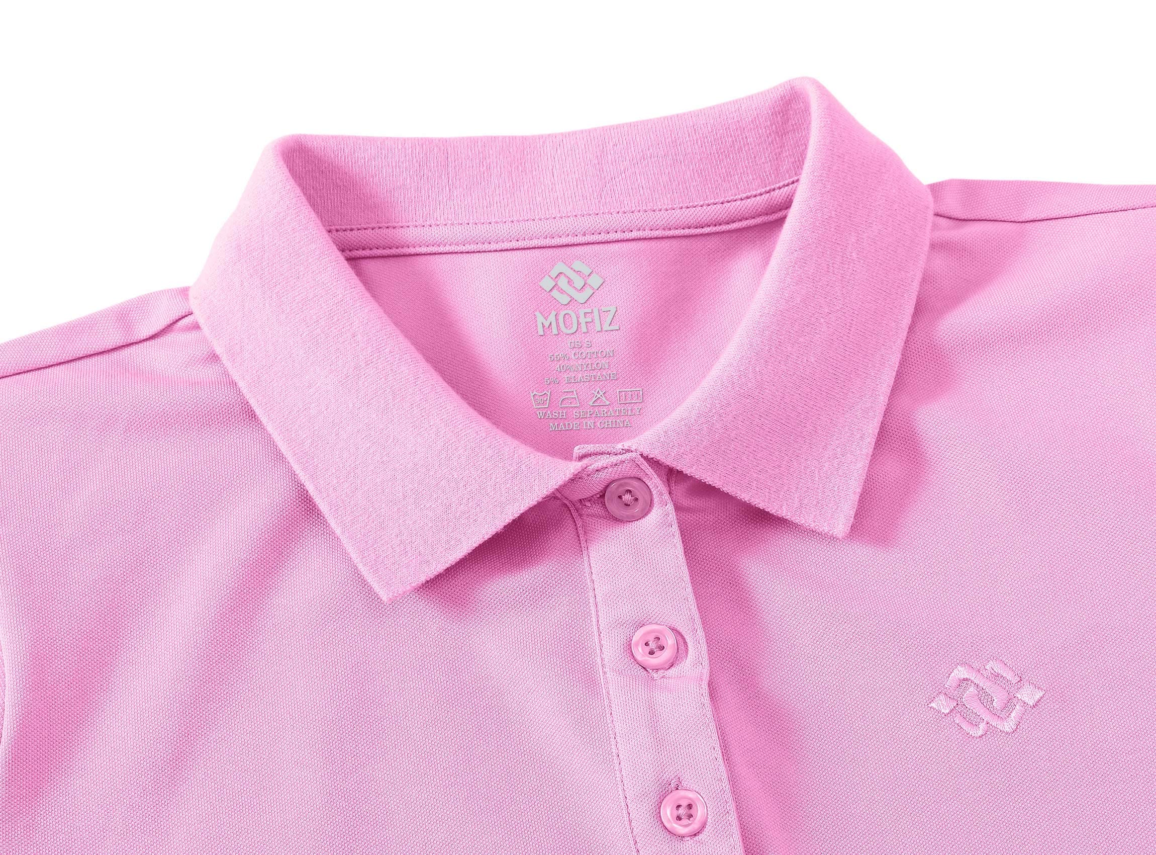 MoFiz Polo Donna Manica Corta Poloshirt Golf Camicia Sportiva Estate Top Traspirante