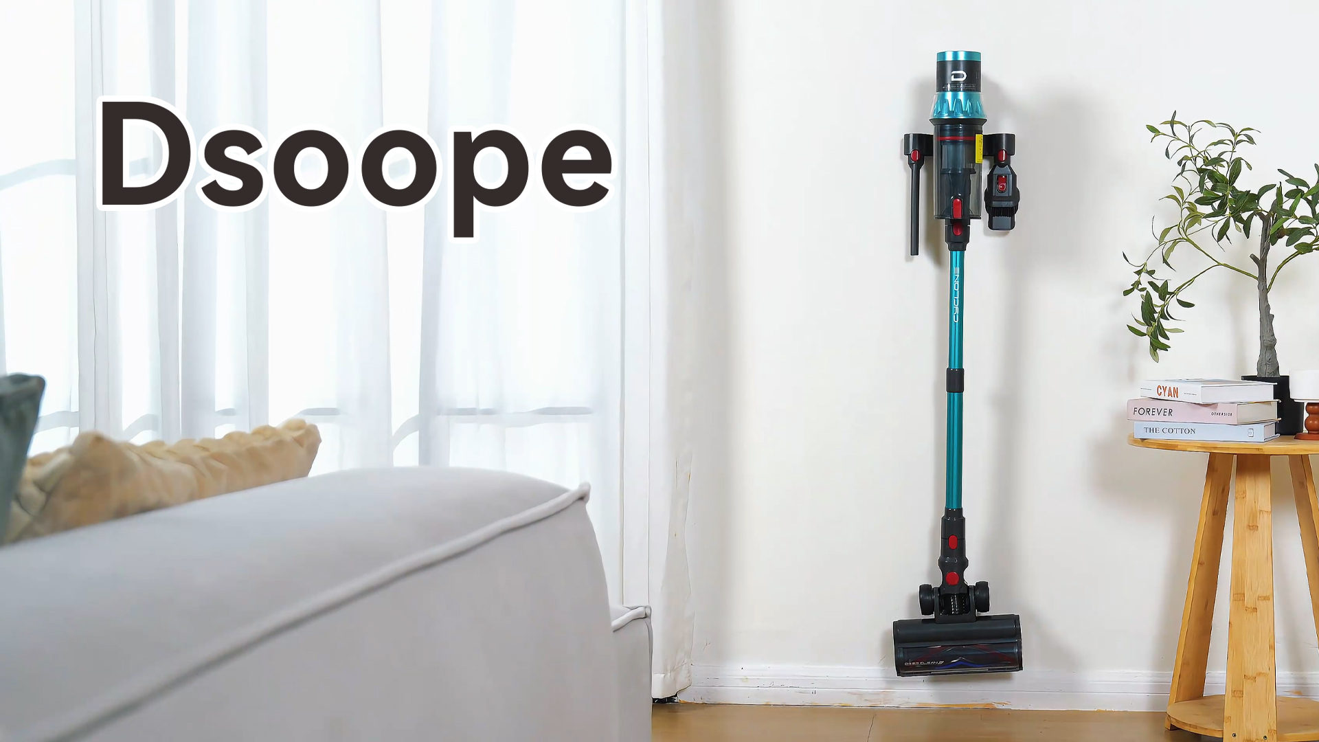 Aspirateur Balai 600W 58000Pa 75min Écran LED Anti-emmêlement