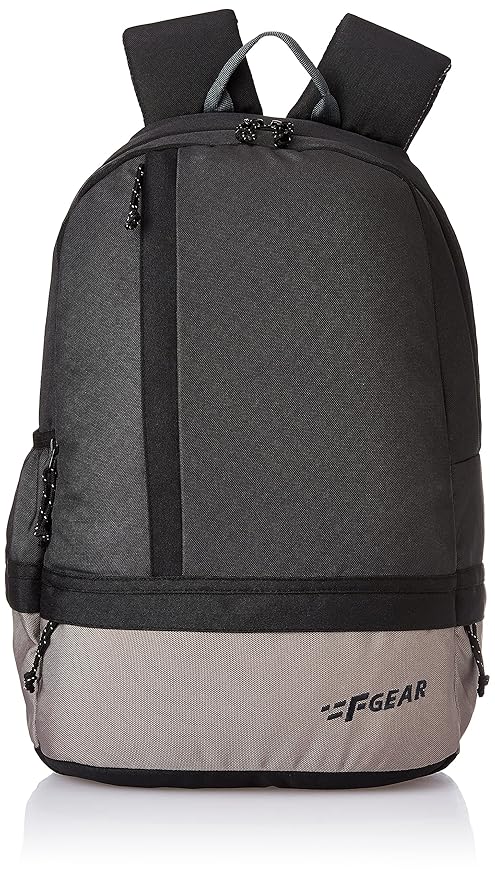 F Gear Burner Grey Black 19 Ltrs Casual Backpack (2449)