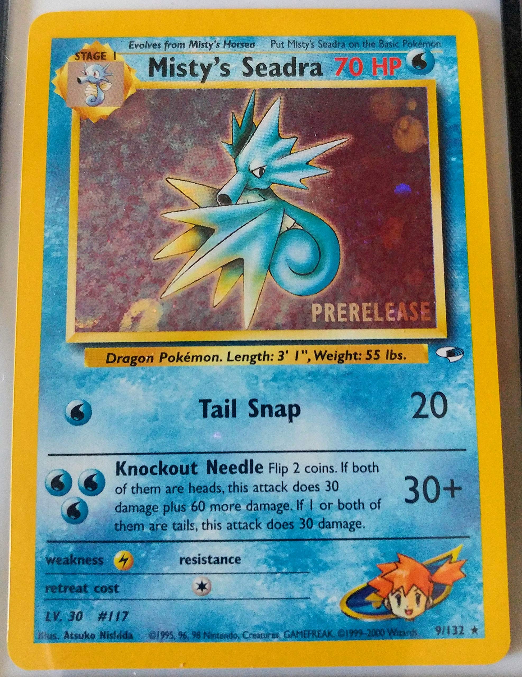 pokemon seadra card Amazon.com: Pokemon Card - PreRelease Promo #9/132