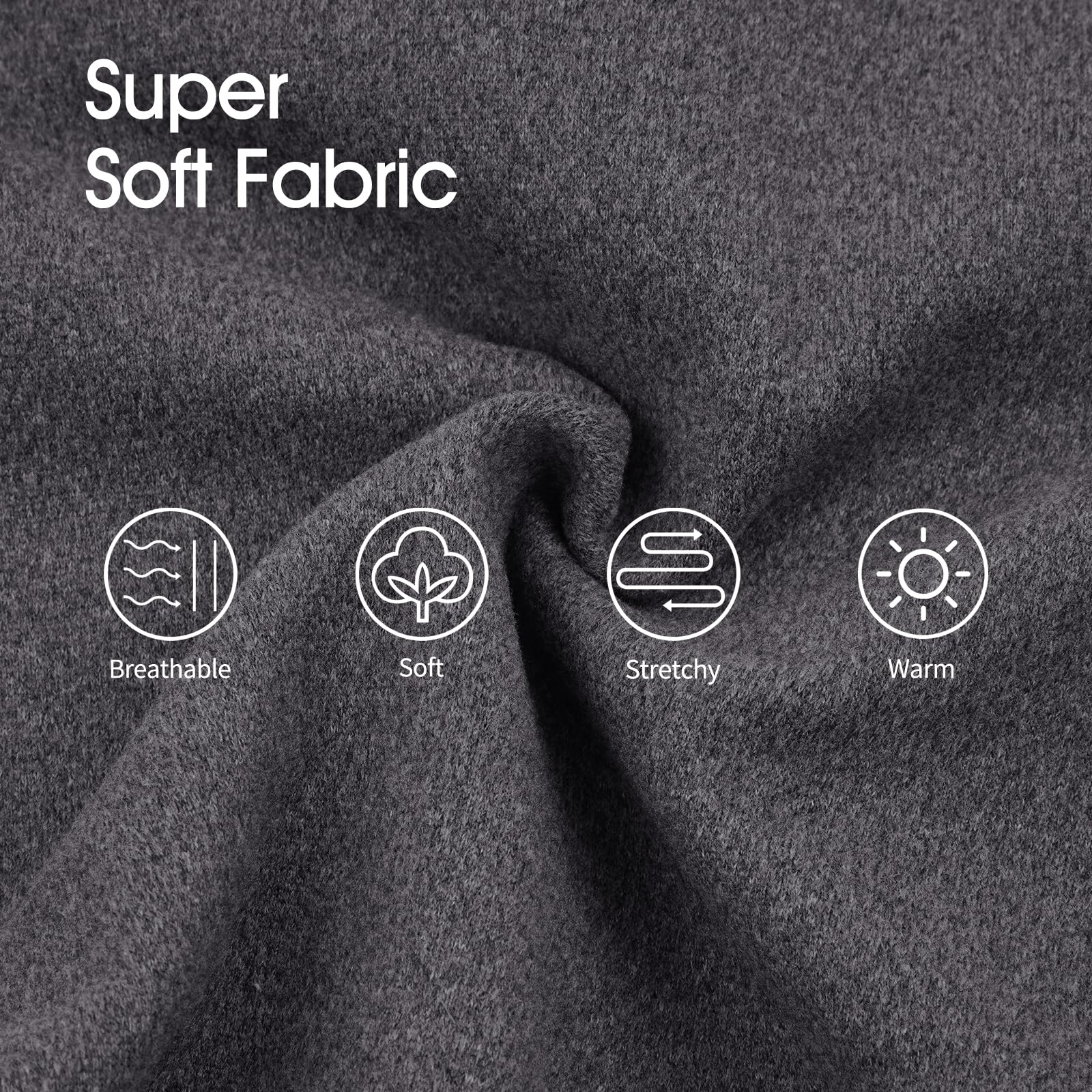 IECOii Fleece Vest - Grey, XXX-Large, Christmas Dog Winter Clothes, Turtleneck Pullover Dog Pajamas, Warm Fleece Sweater for Labrador