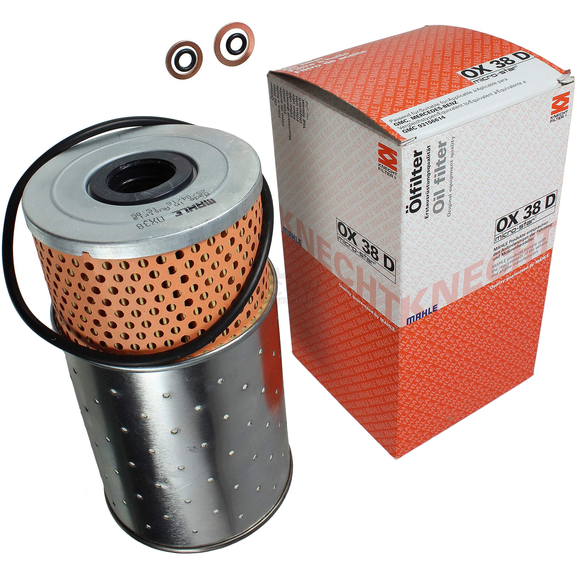 Paquete de inspección Kit de mantenimiento con filtro de aceite OX 38D, filtro de aire LX 95, filtro de combustible KC 63/1D, tornillo de cierre