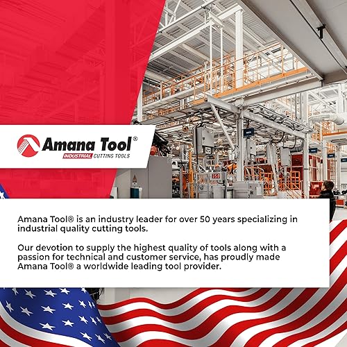 Amana Tool - 46562 Carburo Sólido CNC de Corte de Espuma de Corte Descendente de Extremo Cuadrado Espiral 1/8 Dia x 1-1
