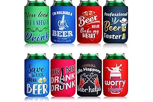 Beer Can Cooler Sleeves- Funny Quotes Neoprene Drink Cooler Sleeves for Cans and Bottles (8)