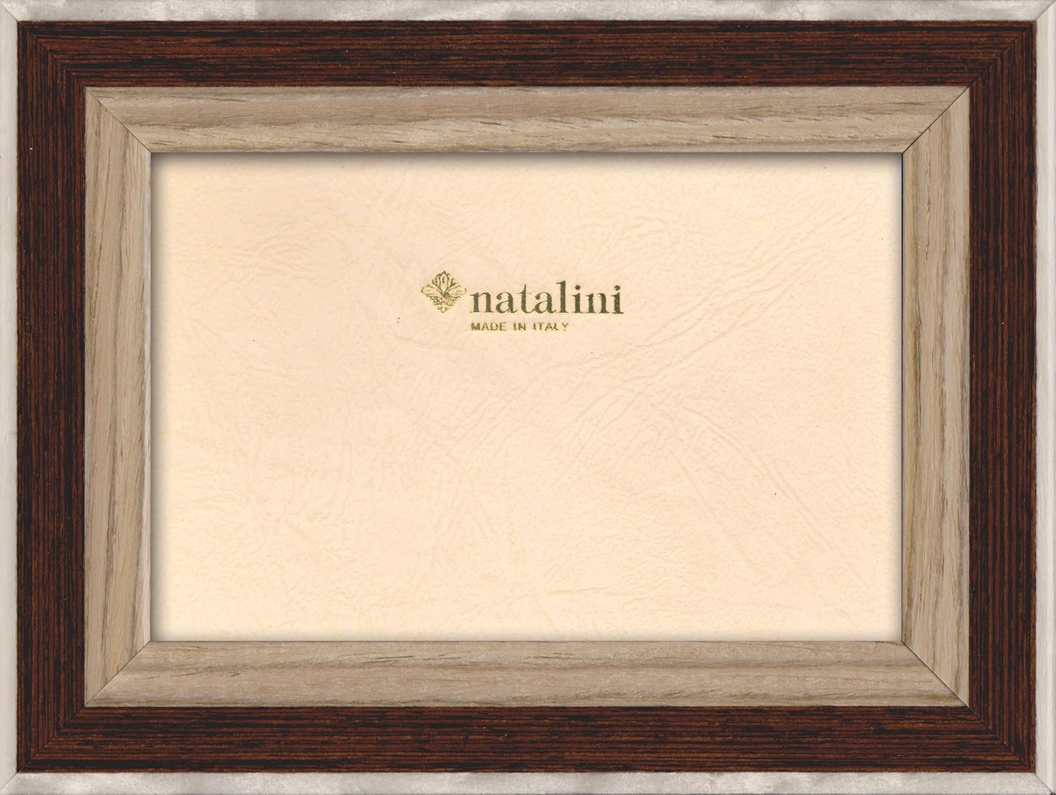 Natalini Marquetry Photo Frame Made in Italy, Tulipwood, Oak, 5"X 7"