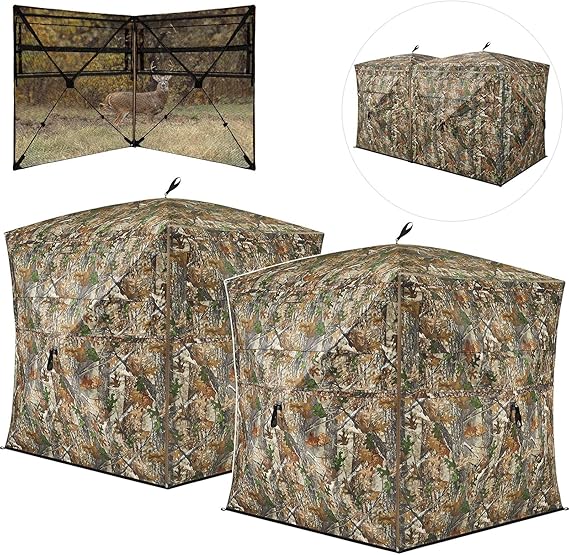 TIDEWE Hunting Blind See Through 3in1 with Carrying Bag, 46 Person
